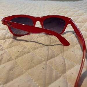 Red Rayban sunglasses